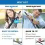 WTI New Replacement Accessories Parts Rear Windshield Wiper Kits Set Arm Blade For 2005-2008 DG Magnum & CR 300C Touring & 2007-2009 DG Nitro SUV Fit 5140654AA,05140654AB WTI New Replacement Accessories Parts Rear Windshield Wiper Kits Set Arm Blade For 2005-2008 DG Magnum & CR 300C Touring & 2007-2009 DG Nitro SUV Fit 5140654AA,05140654AB