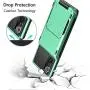 Vofolen for Galaxy Note 20 Case 5G Wallet 4-Card Flip Cover Credit Card Holder ID Slot Back Hidden Pocket Dual Layer Protective Hybrid Hard Shell TPU Bumper Armor for Samsung Note 20 6.7 Mint