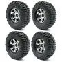 LAFEINA 4PCS 100mm 1.9 Inch Rubber Tires with Metal Beadlock Wheel Rim for 1:10 RC Crawler Axial SCX10 Tamiya CC01 D90 D110 RC Car Parts LAFEINA 4PCS 100mm 1.9 Inch Rubber Tires with Metal Beadlock Wheel Rim for 1:10 RC Crawler Axial SCX10 Tamiya CC01 D90 D110 RC Car Parts
