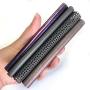 Purple Leather Skin Hide Sheets: 4 Leather Sheets for Crafting Pieces with Metallic Leather Sheets for Jewelry Making 5x5 Inches / 12x12 Centimeters