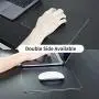 Hard Black Metal Aluminum Mouse Pad Mat Smooth Magic Ultra Thin Double Side Mouse Mat Waterproof Fast and Accurate Control for Gaming and Office(Small 9.05X7.08 Inch)