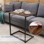 Homemaxs C Table Sofa Side End Table Wood Finish Steel Construction 26-Inch for Small Space Homemaxs C Table Sofa Side End Table Wood Finish Steel Construction 26-Inch for Small Space