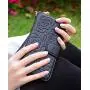 FLYEE Case Compatible with Galaxy S8 (5.8 inch,Released in 2017),Wallet Case for Women and Girls with Card Holder,[Embossed Flower] Premium Flip PU Leather Protective Case with Wrist Strap -Black