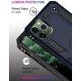 iPhone 11 Pro Max Case,15ft Drop Tested,LUMARKE Military Grade Shockproof Dual Layer Plastic TPU Cover with Metal Kickstand Protective Phone Case for iPhone 11 Pro Max 6.5 inch 2019 Blue