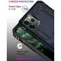 iPhone 11 Pro Max Case,15ft Drop Tested,LUMARKE Military Grade Shockproof Dual Layer Plastic TPU Cover with Metal Kickstand Protective Phone Case for iPhone 11 Pro Max 6.5 inch 2019 Blue