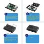 Raspberry Pi 4 Model B ABS Case with Cooling Fan and Heatsinks Kit (Black)
