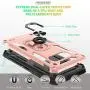 Galaxy S10E Case with HD Screen Protector, Gritup Military Grade 15ft. Drop Tested Cover with Magnetic Ring Kickstand Compatible with Car Mount Holder, Phone Case for Samsung Galaxy S10E Rose Gold