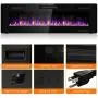 Tangkula 60 Inches Recessed Electric Fireplace, in-Wall & Wall Mounted Electric Heater with Adjustable Flame Color & Speed, Remote Control, Touch Screen, 750-1500W (60 Inches) Tangkula 60 Inches Recessed Electric Fireplace, in-Wall & Wall Mounted Electric Heater with Adjustable Flame Color & Speed, Remote Control, Touch Screen, 750-1500W (60 Inches)