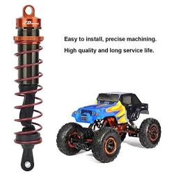 RC Shock Absorber, Metal Oil Pressure Adjustable Shock Front & Rear Damper Compatible with 1/8 RC Car (Orange)