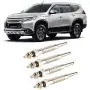 KIMISS 4pcs Diesel Heater Glow Plugs,Metal Material Heater Plugs, Glow Plugs for MITSUBISHI PAJERO SHOGUN 1994-1999 2.8 TD