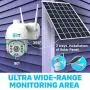 TBI Pro Solar Security Camera Outdoor Wireless PTZ - WiFi Home Security Camera System IP - Rechargeable Battery Powered 15600mah HD True Colors Night Vision 2-Ways Audio for 128GB SD Motion Detection TBI Pro Solar Security Camera Outdoor Wireless PTZ - WiFi Home Security Camera System IP - Rechargeable Battery Powered 15600mah HD True Colors Night Vision 2-Ways Audio for 128GB SD Motion Detection