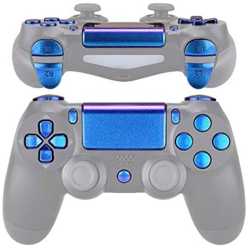 eXtremeRate D-pad R1 L1 R2 L2 Trigger Touchpad Action Home Share Options Buttons, Chameleon Purple Blue Full Set Buttons Repair Kits with Tools for Playstation 4 PS4 Slim PS4 Pro CUH-ZCT2 Controller eXtremeRate D-pad R1 L1 R2 L2 Trigger Touchpad Action Home Share Options Buttons, Chameleon Purple Blue Full Set Buttons Repair Kits with Tools for Playstation 4 PS4 Slim PS4 Pro CUH-ZCT2 Controller