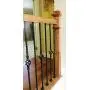 Iron Baluster Shoes - Flat Shoe with Screw - for Use with 1/2'' Square Balusters - Set of 10 (Satin Black)