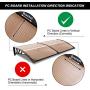MCombo 40''×120'' Window Awning Outdoor Polycarbonate Front Door Patio Cover Garden Canopy 6055-4012 (Dark Brown)