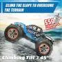 Hosim RC Cars 1:12 4WD 46KM/H High Speed Remote Control Car RC Monster Truck for Kids Adults, All Terrain Offroad Car 40+ Min Play Radio Controlled Car for Boys|2 Batteries|6 Oil Filled Shocks|