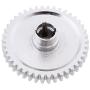 Hobbypark Metal Diff Differential Main Gear 42T & Motor Pinion Gear 27T Set for WLtoys A959-B A969-B A979-B K929-B 1/18 Scale RC Car Upgrade Parts (Sliver)