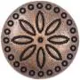 Bezelry 12 Pieces Simple Flower Carving Metal Shank Buttons 18mm (11/16 inch) (Antique Copper) Bezelry 12 Pieces Simple Flower Carving Metal Shank Buttons 18mm (11/16 inch) (Antique Copper)