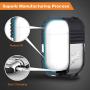 Lauzq Metal Airpods Case,Hard Case Cover Full Protective Skin Cover Shockproof Compatible Airpods 1&2 Charging Case(Not for Wireless Charging),Dual-Layer Silicone & Anti-Lost Keychain