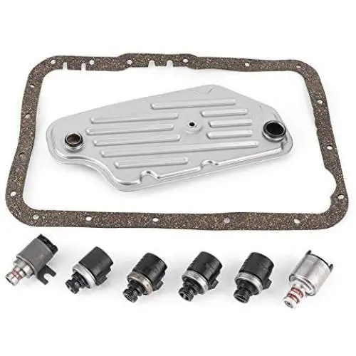 Metal 2WD Solenoid Kit 4R55E Solenoid Kit Filter Set, for Ford Mazda 4R44E 4R55E 5R44E 5R55E Transmission 95-up
