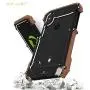 iPhone X Wood Metal Frame Case, Drop Protection Ultra Thin Aluminum Metal Cover Protective Case Shockproof Dropproof Bumper Frame for Apple iPhone X/iPhone tan 5.8inch (Black) iPhone X Wood Metal Frame Case, Drop Protection Ultra Thin Aluminum Metal Cover Protective Case Shockproof Dropproof Bumper Frame for Apple iPhone X/iPhone tan 5.8inch (Black)