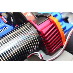 GPM for Traxxas E-Revo 2.0 VXL Brushless (86086-4) Upgrade Parts Aluminum Motor Mount with Heat Sink Fins - 1Pc Set Orange