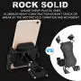 ILM Upgraded Bike Motorcycle Phone Mount Aluminum Bicycle Cell Phone Holder Accessories Fits iPhone X Xs 7 7 Plus 8 8 Plus iPhone 6s 6s Plus Galaxy S7 S6 S5 Holds Phones up to 3.7'' Wide (Black) ILM Upgraded Bike Motorcycle Phone Mount Aluminum Bicycle Cell Phone Holder Accessories Fits iPhone X Xs 7 7 Plus 8 8 Plus iPhone 6s 6s Plus Galaxy S7 S6 S5 Holds Phones up to 3.7'' Wide (Black)