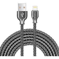 Lightning Cable,[MFi Certified]Fantany Durable Metal USB Lightning Charging Cable for iPhone 12,12 Mini,12 Pro,12 Pro Max,11,11 Pro,11 Pro Max,XS,SE,iPad Mini,iPad Air,iPod Touch (3.3ft, Black)