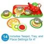 Liberty Imports Kids Fruit Themed Tin Tea Party Toy Set - Metal Teapot and Cups for Childrens Kitchen Pretend Play (14 Pieces) Liberty Imports Kids Fruit Themed Tin Tea Party Toy Set - Metal Teapot and Cups for Childrens Kitchen Pretend Play (14 Pieces)