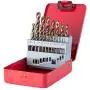 Hymnorq Metric 1.0-10 mm Straight Shank M35 Grade Cobalt Steel Jobber Length Twist Drill Bits Set of 19pcs for Metals, Packed in Indexed Metal Case Hymnorq Metric 1.0-10 mm Straight Shank M35 Grade Cobalt Steel Jobber Length Twist Drill Bits Set of 19pcs for Metals, Packed in Indexed Metal Case