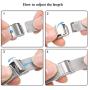 SWEES Compatible with iWatch 38mm 40mm 42mm 44mm, Stainless Steel Metal Narrow Small Soft Thin Replacement Compatible for iWatch Series 6 5 4 3 2 1 SE Women Men, Black, Champagne, Silver, Rose Gold
