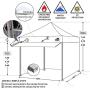 Eurmax 10 x 10 Pop up Canopy Commercial Tent Outdoor Party Canopies with 4 Removable Zippered Sidewalls and Roller Bag with 4 Canopy Sand Bags & 24 Squre Ft Extended Awning(White)