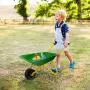 Costzon Kids Metal Wheelbarrow, Yard Rover Steel Tray, Metal Construction Toys Kart, Tote Dirt/Leaves/Tools in Garden for Toddlers, Green Costzon Kids Metal Wheelbarrow, Yard Rover Steel Tray, Metal Construction Toys Kart, Tote Dirt/Leaves/Tools in Garden for Toddlers, Green