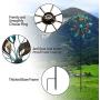 Mivnue Wind Spinner, Extra Large Metal Windmill Decorative Wind Catcher Lawn Ornament for Outdoor Yard Garden Decorations