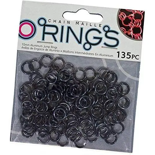 Chain Maille Aluminum Jump Ring Connecting Loops – Create Jewelry, Accessories, Clothing, and More (Gunmetal Gray, 135 Pieces) Chain Maille Aluminum Jump Ring Connecting Loops – Create Jewelry, Accessories, Clothing, and More (Gunmetal Gray, 135 Pieces)