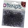 Chain Maille Aluminum Jump Ring Connecting Loops – Create Jewelry, Accessories, Clothing, and More (Gunmetal Gray, 135 Pieces)