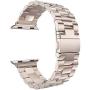 Seinit Stainless Steel Watch Band Replacement Strap Compatible with Apple Watch Series 6/5/4/3/2/1 44mm/42mm, Champagne Gold
