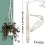 Encore Essentials Macrame Plant Hangers Indoor w/ 2 Hook Options - 37'' Ivory Hanging Planter Basket with Decorative Wood Beads - Hanging Flower Pot Holder - Boho Plant Hanger Style for Indoor/Outdoor Encore Essentials Macrame Plant Hangers Indoor w/ 2 Hook Options - 37'' Ivory Hanging Planter Basket with Decorative Wood Beads - Hanging Flower Pot Holder - Boho Plant Hanger Style for Indoor/Outdoor