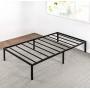 Best Price Mattress 14 Inch Metal Platform Beds w/ Heavy Duty Steel Slat Mattress Foundation (No Box Spring Needed), Black