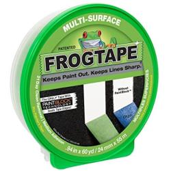 FROGTAPE 1358463 Multi-Surface Painters Tape with PAINTBLOCK, Medium Adhesion, 0.94'' Wide x 60 Yards Long, Green