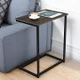 Homemaxs C Table Sofa Side End Table, Small Side Tables for Eating, Working and Writing in Living Room, Bedroom, Couch & Small Spaces