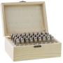 Beadaholique Beadsmith 36-Piece Letter and Number Punch Set with Wooden Case for Stamping Metal