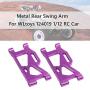 Mingbai Alloy Front&Rear Suspension Arms for WLtoys 124019 1/12 RC Car, RC Car Upgrade Metal Front&Rear Swing Arm Spare Part (4-Pack Front&Rear Swing Arm)