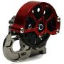 Que-T Full Metal Assembled Transmission Case /Gearbox with Straight Gear for 1/10 Axial SCX10 RC Model Crawler Car Titanium