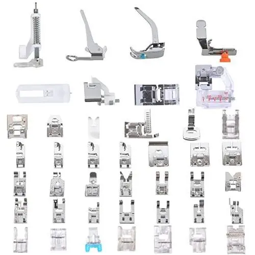 Sewing Machine Presser Feet Set 42 Pcs for Brother, Babylock, Singer, Janome, Elna, Toyota, New Home, Simplicity, Necchi, Kenmore, and Most of Low Shank Sewing Machines Sewing Machine Presser Feet Set 42 Pcs for Brother, Babylock, Singer, Janome, Elna, Toyota, New Home, Simplicity, Necchi, Kenmore, and Most of Low Shank Sewing Machines
