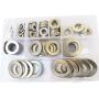 Large Flat Fender Washer Metric Plain Countersunk Gasket Ring Metal for Screw Bolt Standard Hardware M5 M6 M8 M10 M12 M14 M16 M18 M20 M22 M24 Assortment Kit Set SAE 218pcs 304 Stainless Steel M5-M24