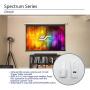 Elite Screens 90'' Spectrum Electric Motorized Projector Screen with Multi Aspect Ratio Function Diag 16:10 & 87-inch Diag 16:9, Home Theater 8K/4K Ultra HD Ready Projection