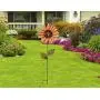 Attraction Design Flower Garden Stake Decorative Flower Yard Stake, Sunflower Decor Metal Yard Art Decor Outdoor Garden Decoration for Patio Porch Lawn Pathway Backyard 12.2'' W x 1'' D x 36'' H