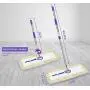 24'' Industrial Strength Cotton Dust Mop with Long Rust-Free Telescopic Handle and Metal Frame