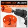 Bi-Metal Hole Saw Kit, HORUSDY 16-Piece General Purpose 3/4'' to 2-1/2'' Set with Case, Durable High Speed Steel (HSS), Ideal for Rapid Cutting of Metal, Wood, Plastic, Dry Wall. Bi-Metal Hole Saw Kit, HORUSDY 16-Piece General Purpose 3/4'' to 2-1/2'' Set with Case, Durable High Speed Steel (HSS), Ideal for Rapid Cutting of Metal, Wood, Plastic, Dry Wall.