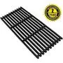 Hongso 18 1/4 x 24 3/4 Inch Porcelain Cast Iron Cooking Grill Grates for Charbroil 463241314, 463241313, 463247109, 466241313, 466241314, 466242014, 466242314, Tru-Infrared 3 Burner Grills, PCB007